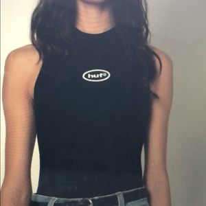 HUF Women's SIMPLE RIBBED TANK TOP Size S